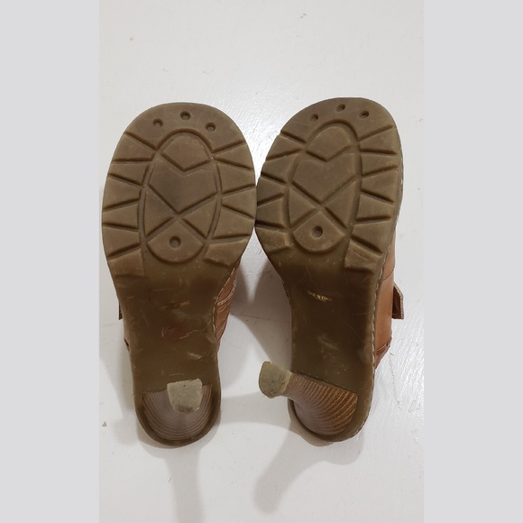 Retro Brown Dollhouse Mules sz 6.5 - Picture 3 of 3